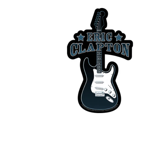 ERIC CLAPTON - GUITAR - STICKER - BRAND NEW - MUSIC BAND S-8720