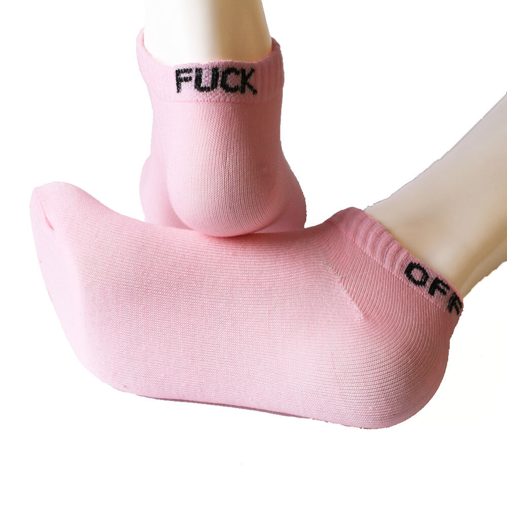 Fashion Women's Boat Short Socks Novelty Youth Socks Men's Letter Cotton Socks