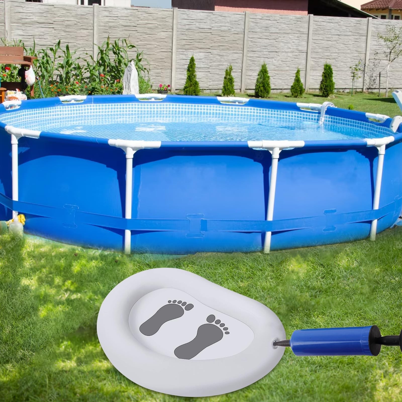 Inflatable Pool Foot Bath Basin, Foot Soaking Bath Basin Foot Bath for Pool E...