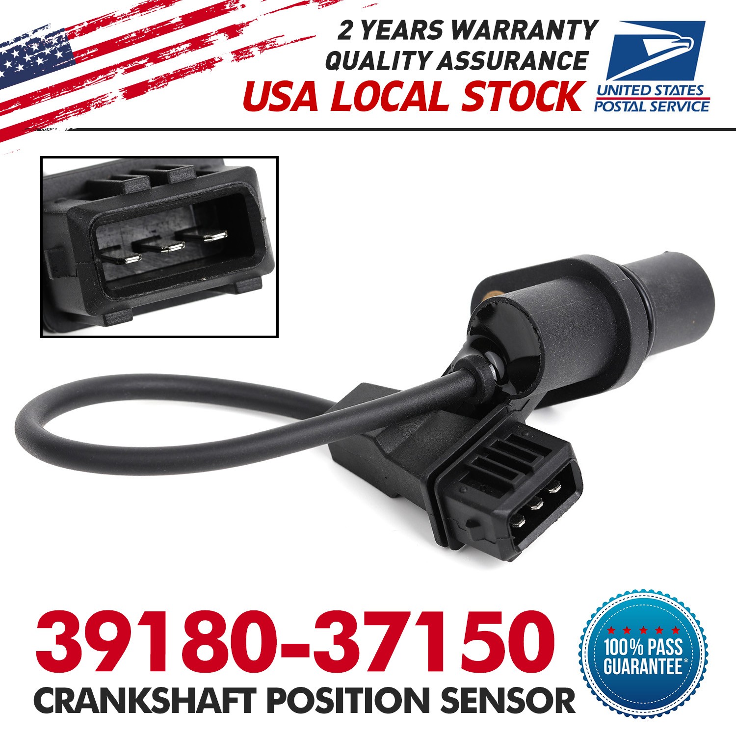 39180-37150 Crankshaft Position Sensor OEM Quality For 02-05 Hyundai Sonata 2.7L