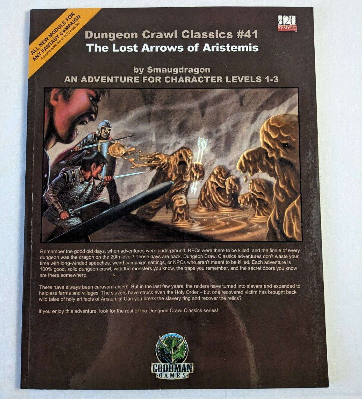 DCC 41 The Lost Arrows Of Aristemis D&D Pathfinder 3.5 Module Goodman 2007