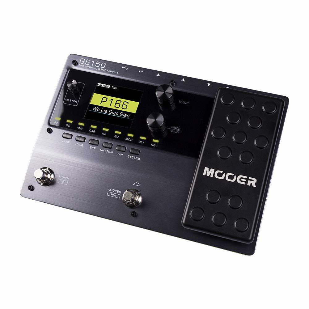 Mooer GE-150 Amp Modeling & Multi Effect Processor IR Looper Drums 151 Effects
