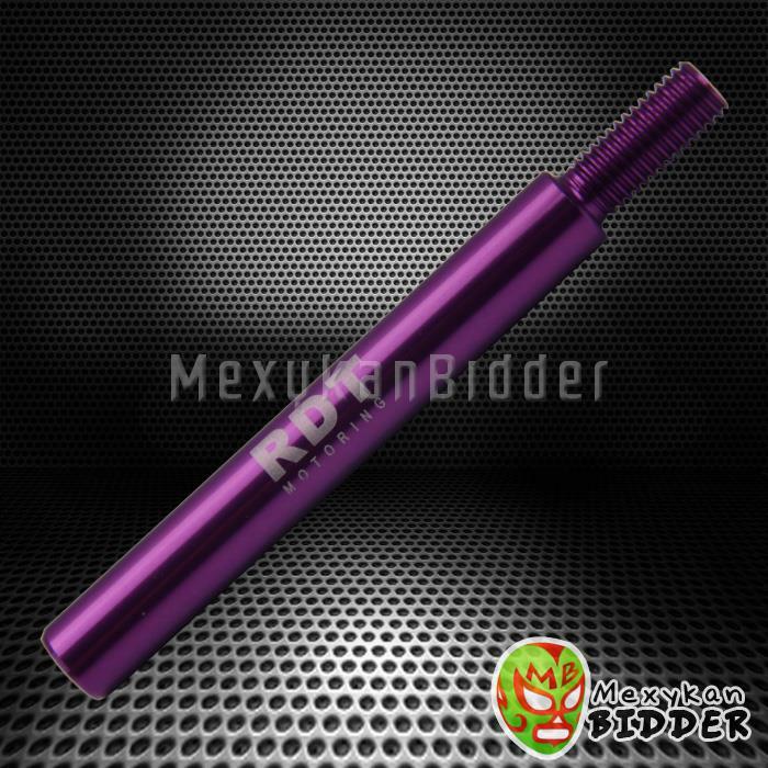 Purple M10x1.5 4.5" Long Shifter Knob Extension Rod For Honda Civic Acura Integr