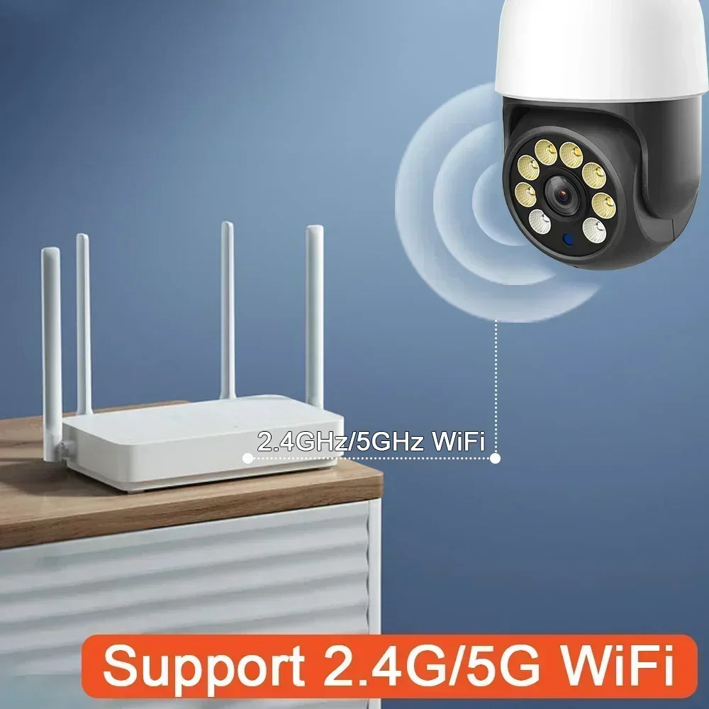 E27 5MP Camera Bulb PTZ Security Video Bulb Surveillance Camera Motion Tracking