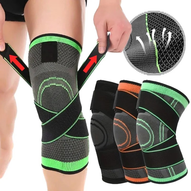 1PC Adjustable Knee Support Brace Patella Stabilizer Sports Running Pain Relief