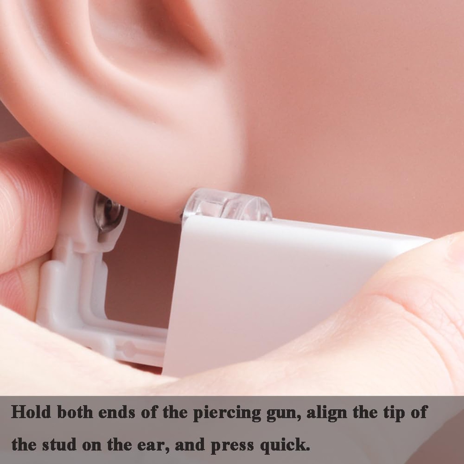 Ear Piercing Kit-18 PCS Disposable Self Ear Piercing Gun Piercing Tools with ...