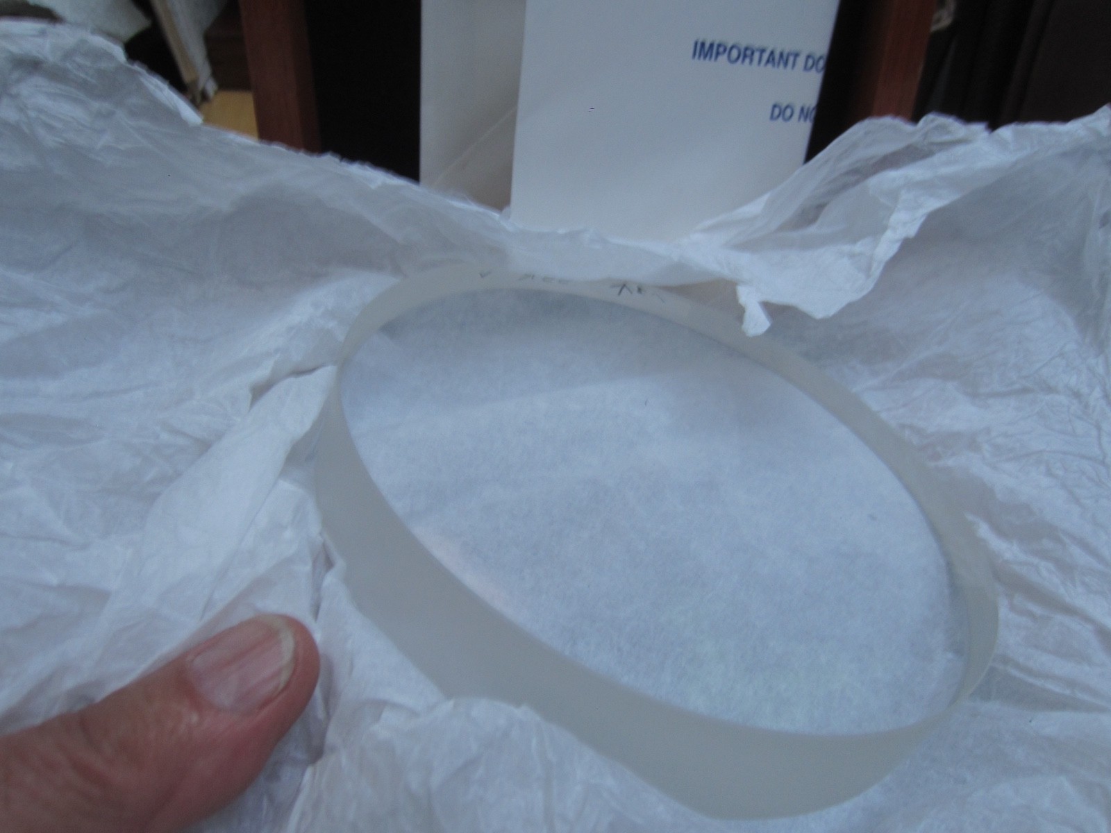 Optical Flat Van Keuren 6 inch quartz interferometry testing plate