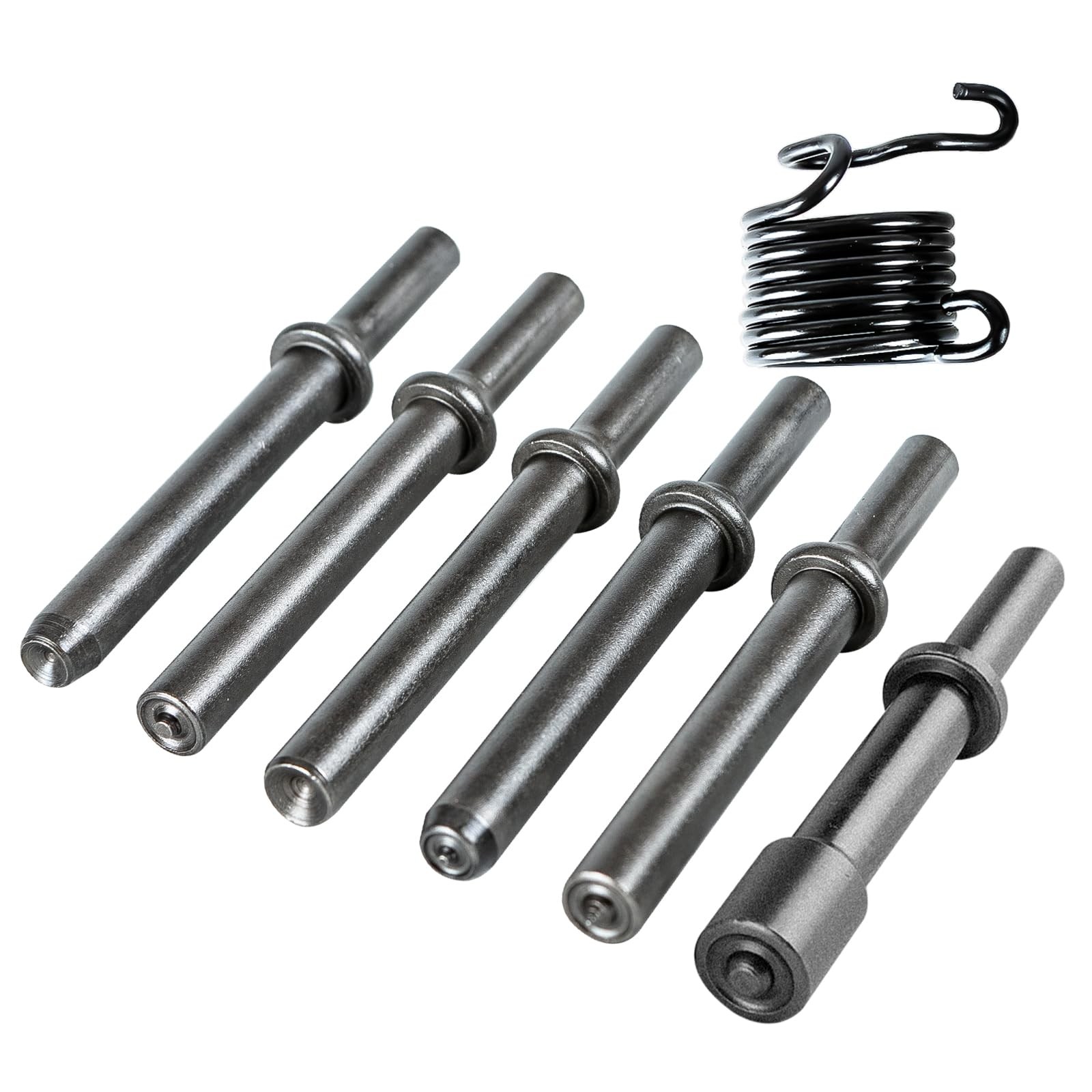 7 PCS Air Hammer Bits Set 0.401 Inch Shank Pneumatic Chisel Solid Rivet Tool