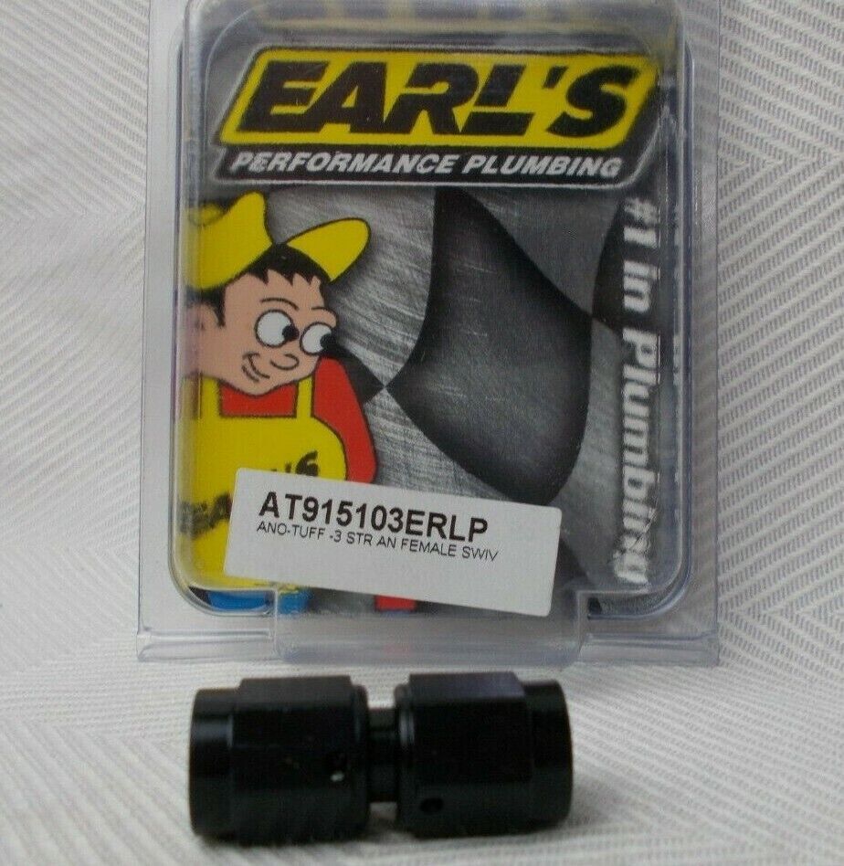 Fitting -3 AN Straight Swivel Union  ANO Tuff Earls Performance AT915103ERLP