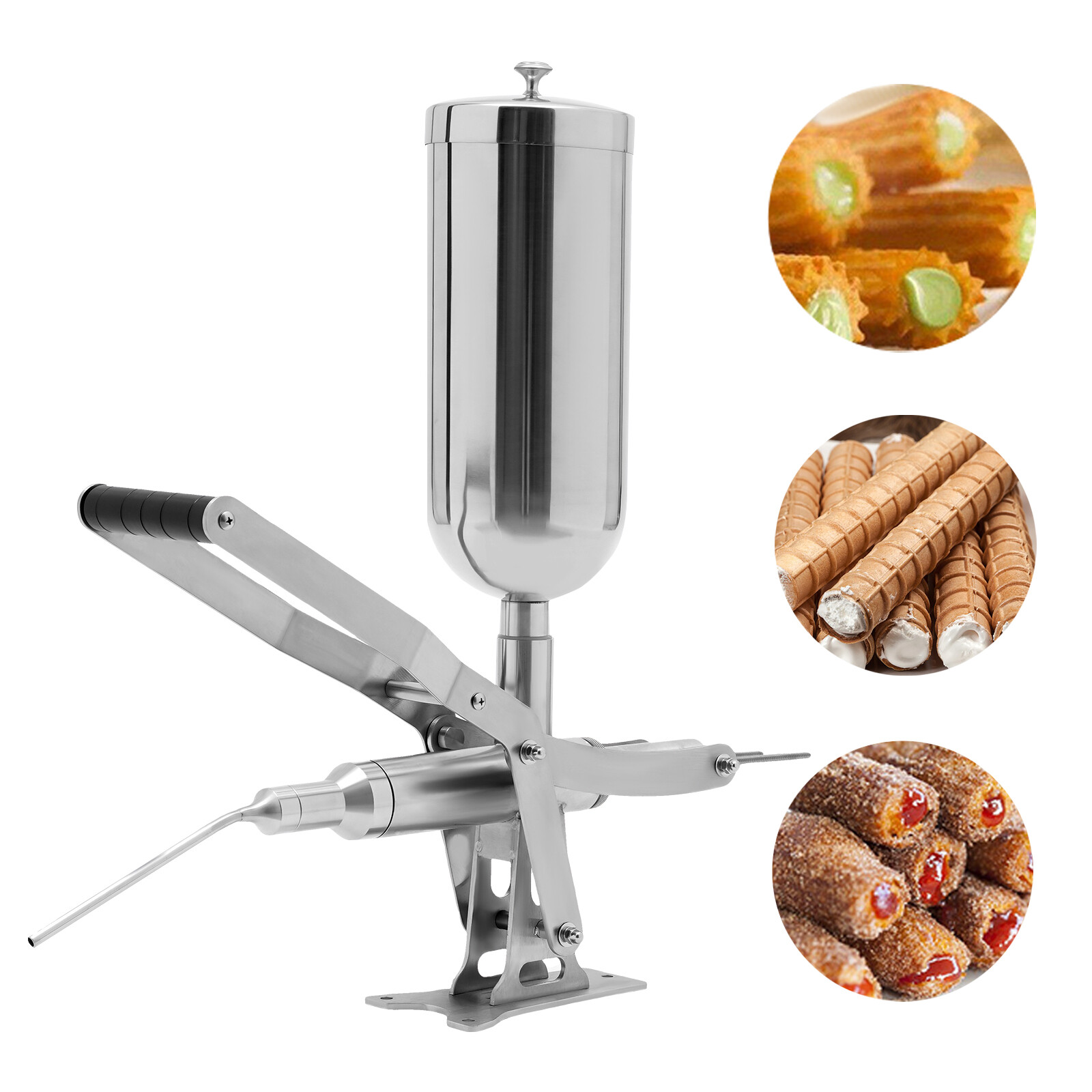 Manual Donut Filler Stainless Steel Latin Fruit Donut Machine 5L Commercial
