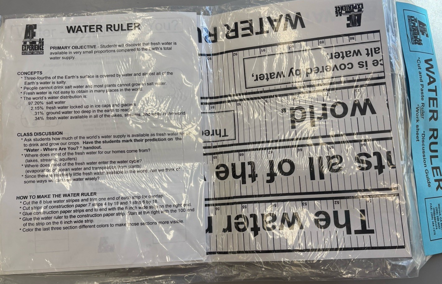 Water Ruler Activity For Kids To Learn About The Amount Of Fresh Water On Earth