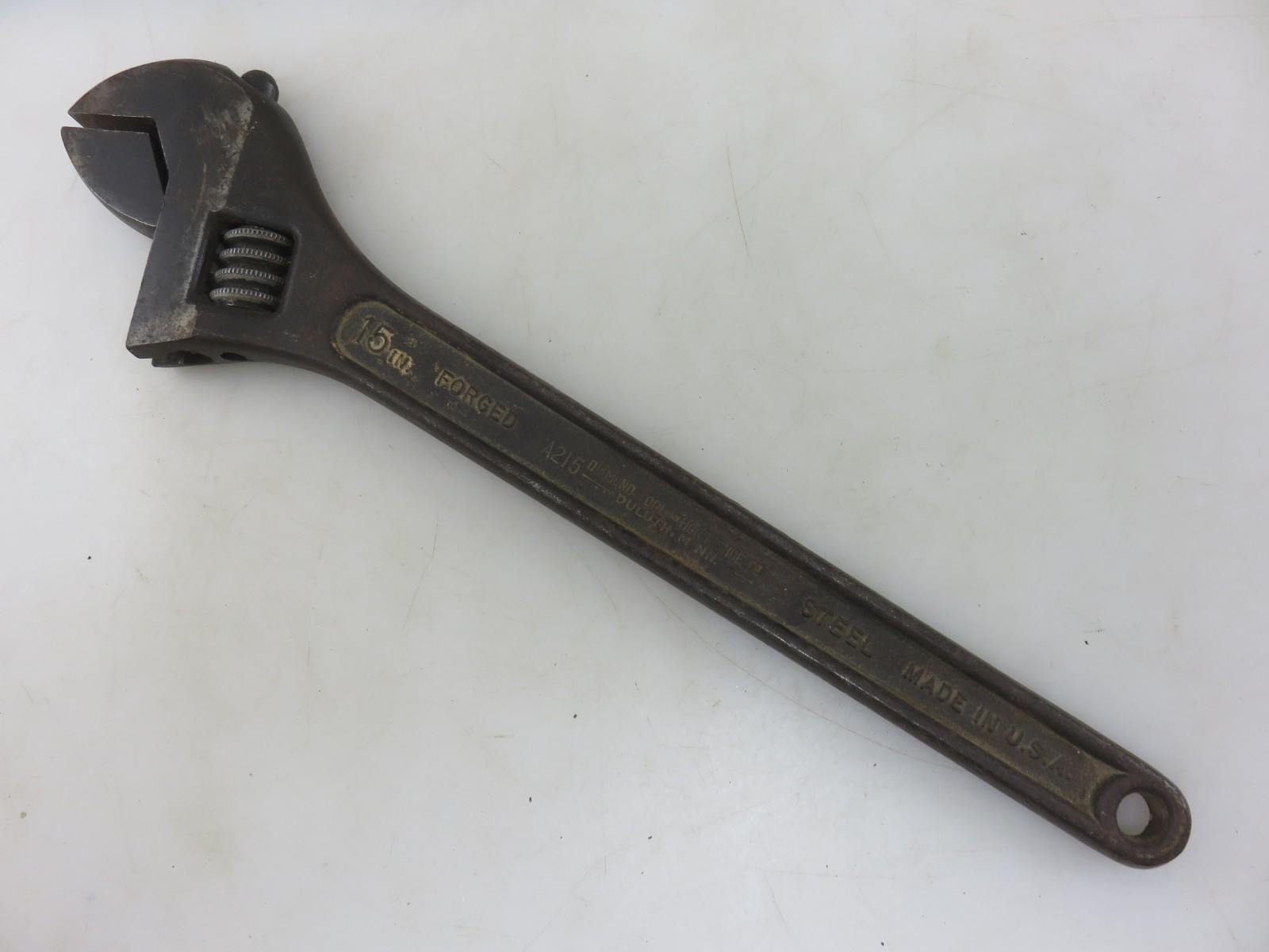Diamond Tool And Horseshoe 15" Adjustable Wrench Forged Steel A215 **ISSUE**