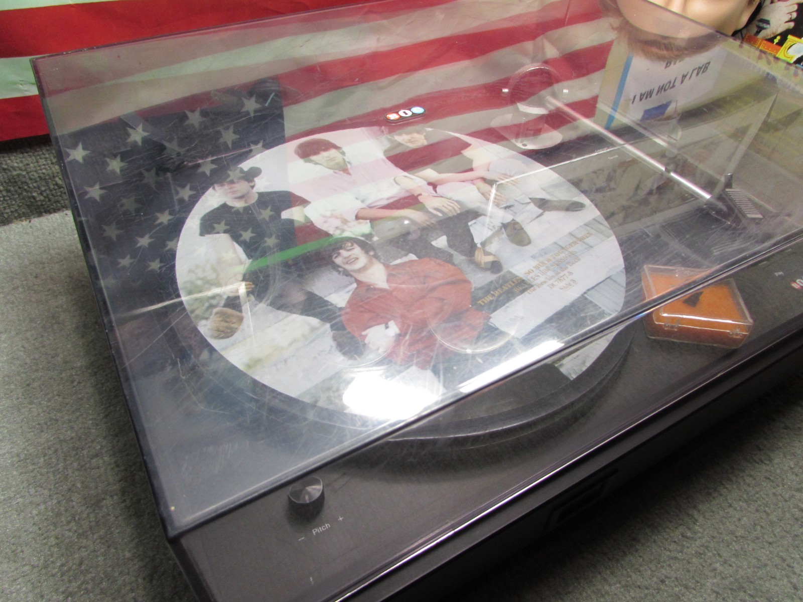 ESTATE* VINTAGE BIC 60Z SERIES Z TURNTABLE USA SHURE M91 CART NEW STYLUS ~U-FIX
