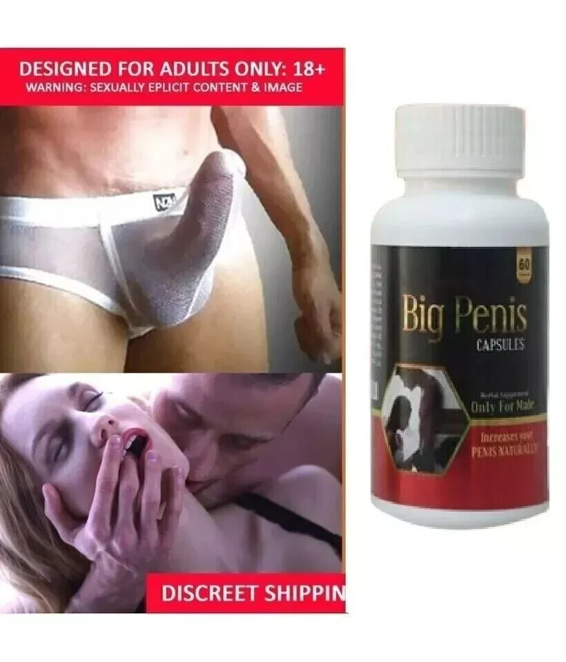 #1 NEW XXXL GAIN 12+ INCHES PENIS-ENLARGER GROWTH 60 CAPSULES ! FASTER GROWTH!!