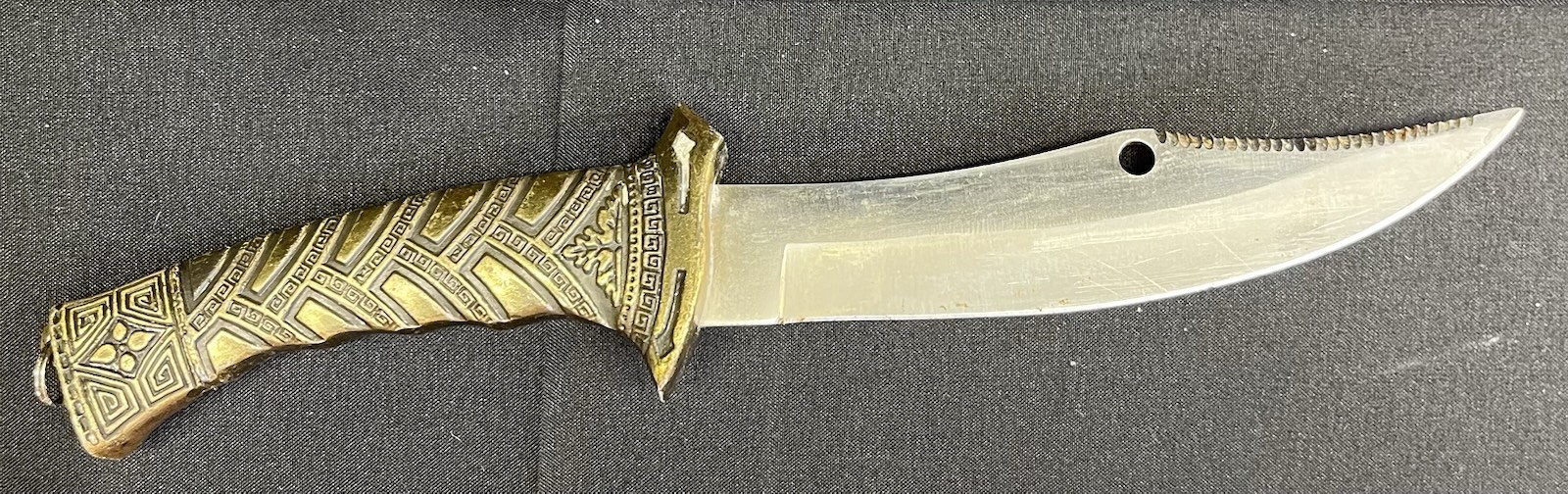 Asian Design Ceremonial Brass Dagger