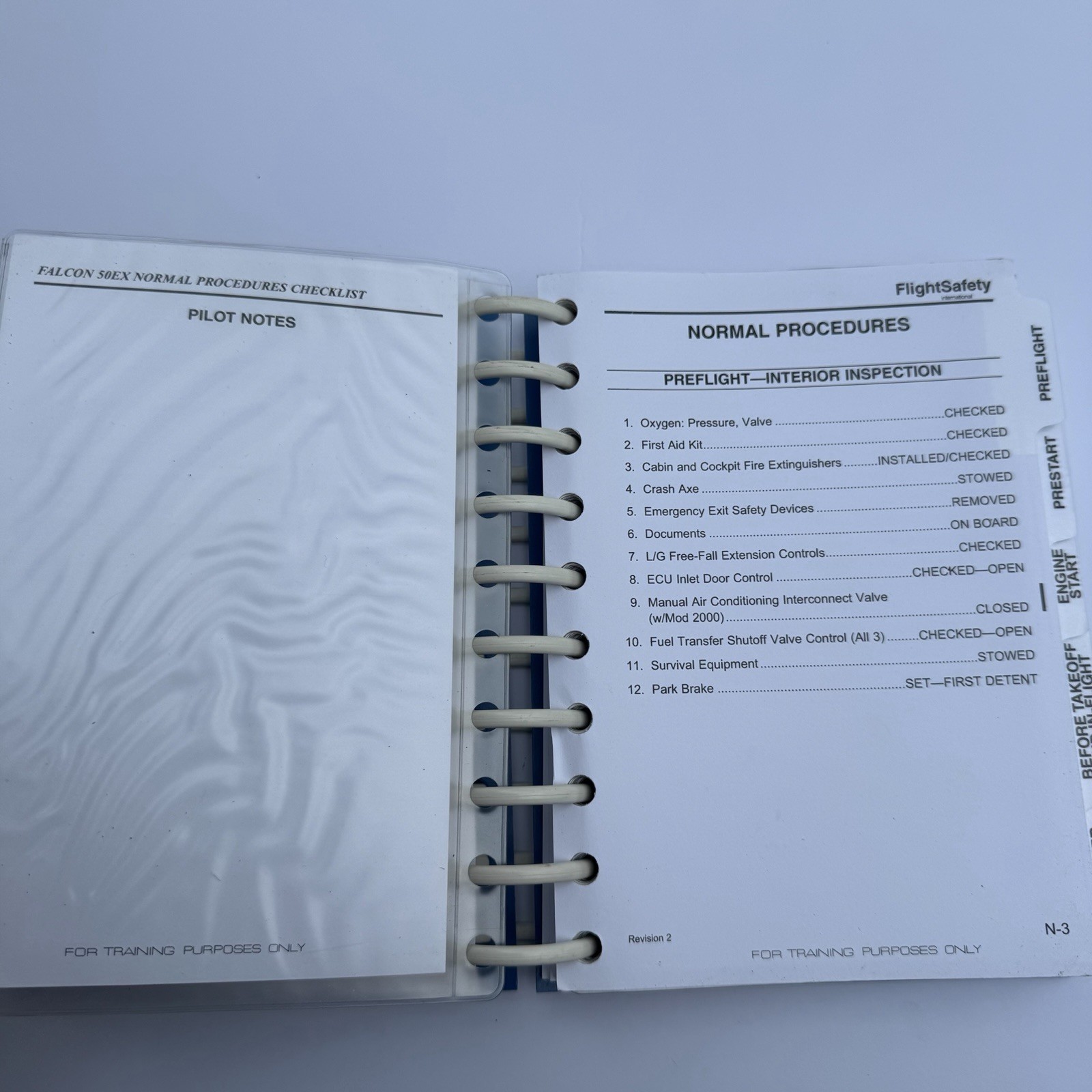 Flight Safety Dassault Falcon 50EX Pilot Checklist Normal Procedures