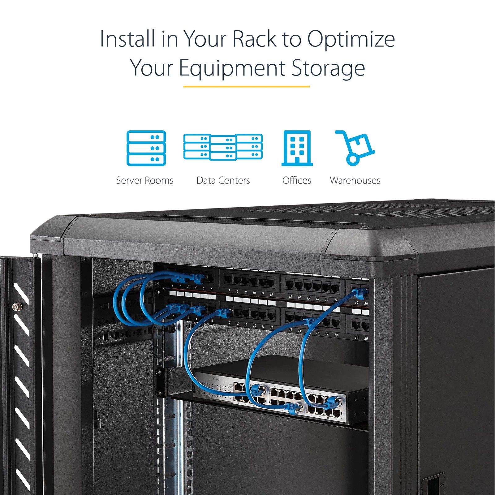 StarTech 1U Rack Shelf - 10 in. Deep