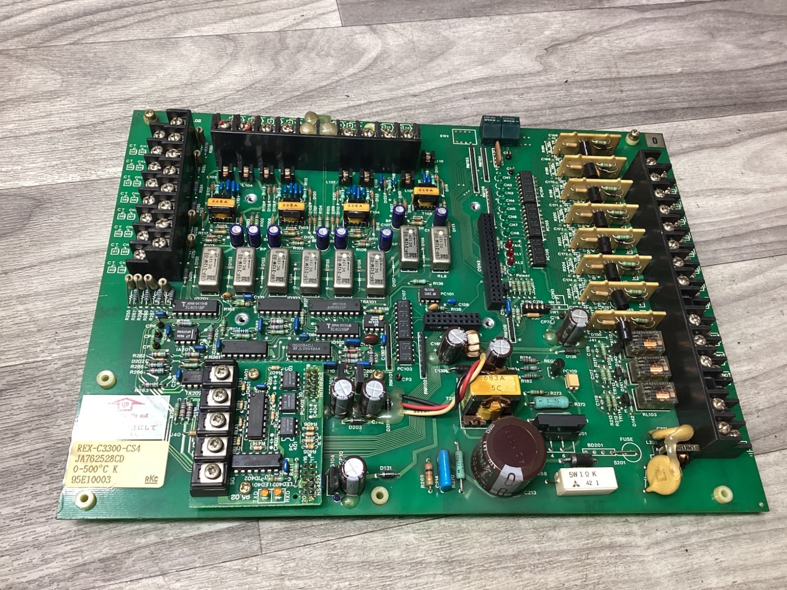 SUMITOMO JA762528CD REX-C3300-CS4 Temperature Control Board #120Z73