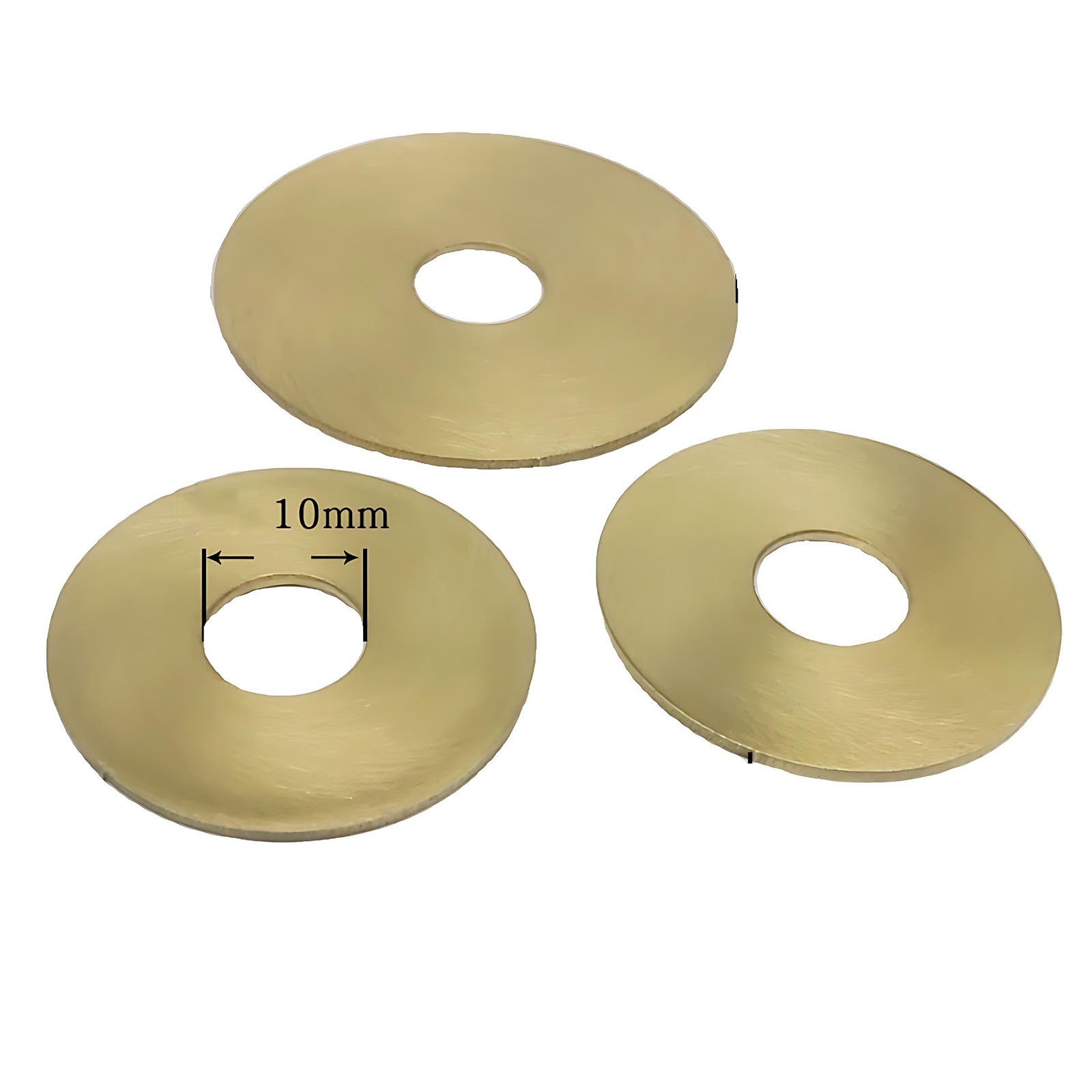 Brass Discs Blanks Metal Round Gasket Sheets Diameter 20mm-150mm With Hole 10mm