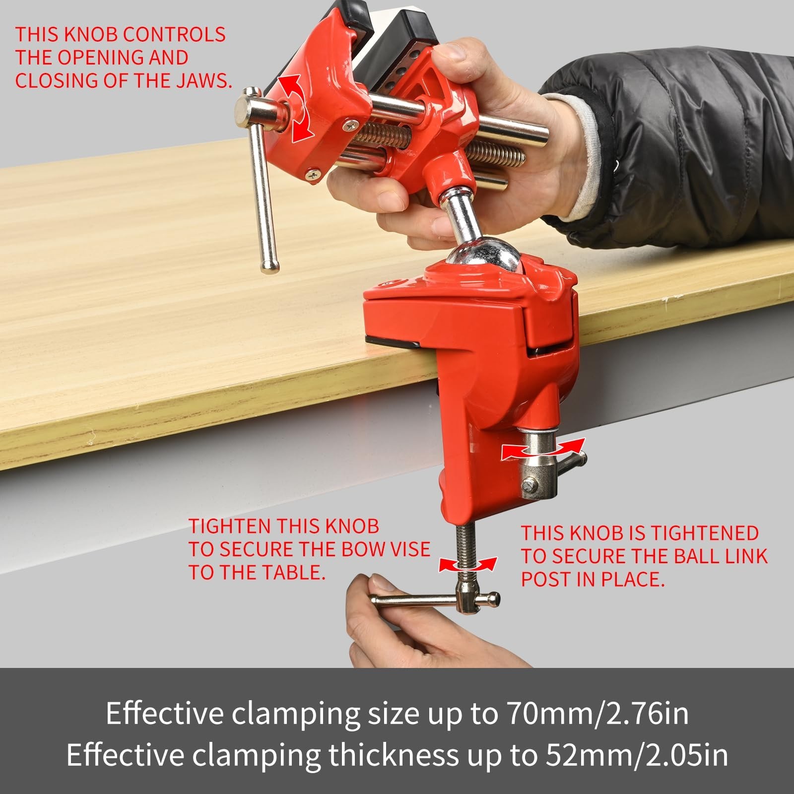 360° Rotating Universal Bow Vise - Adjustable Tool for Compound/Recurve Bow Tuni