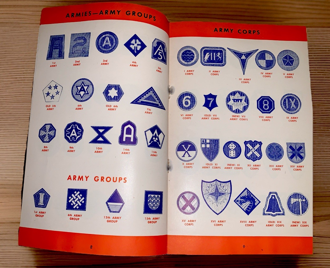 INSIGNIA OF THE US ARMED FORCES BOOKLET- ORIGINAL