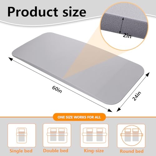 40D 60'' High Density Sagging Mattress Support Under Mattress Support Pad to