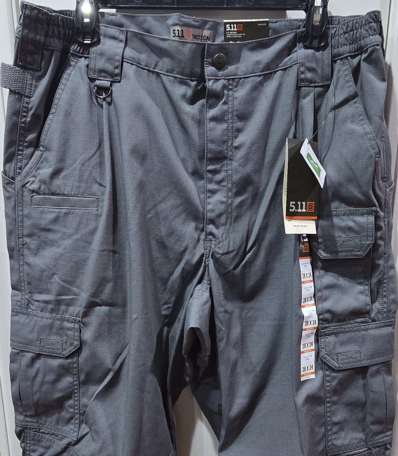 5.11 Tactical Taclite Pro Pant Men's Gray 38x34 Relaxed Fit Regular Pants