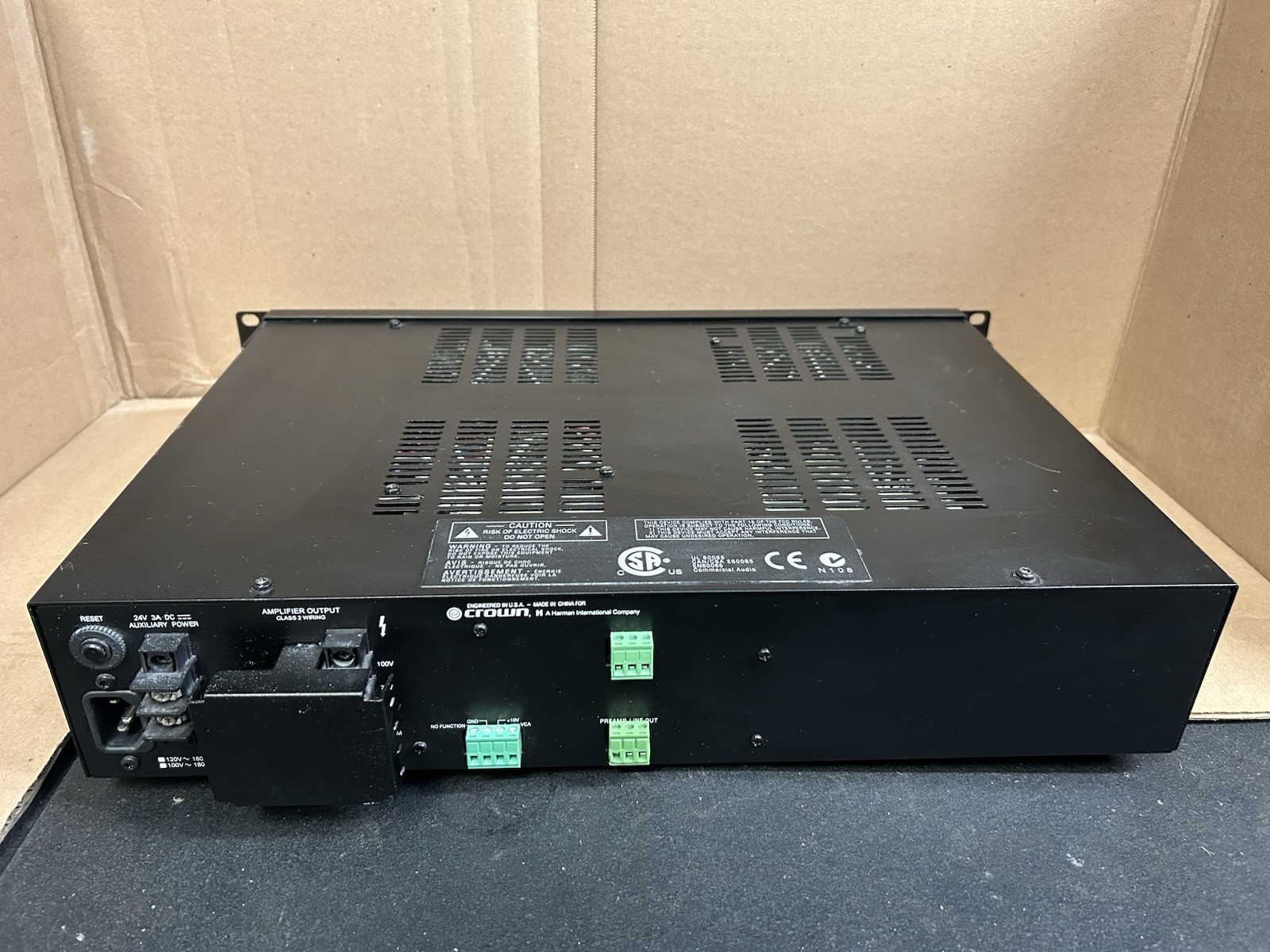 CROWN 1160A 160W Single Channel Monaural Amplifier