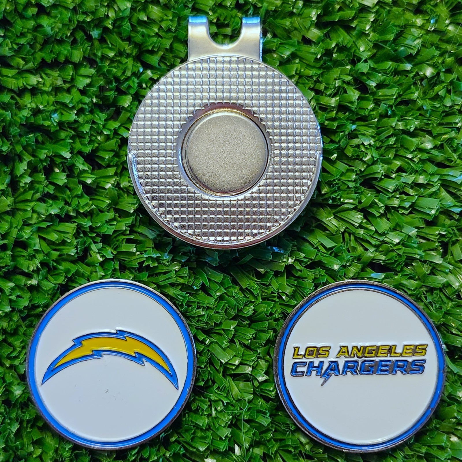 NFL Los Angeles Chargers Golf Ball Marker with Magnetic Hat Clip New