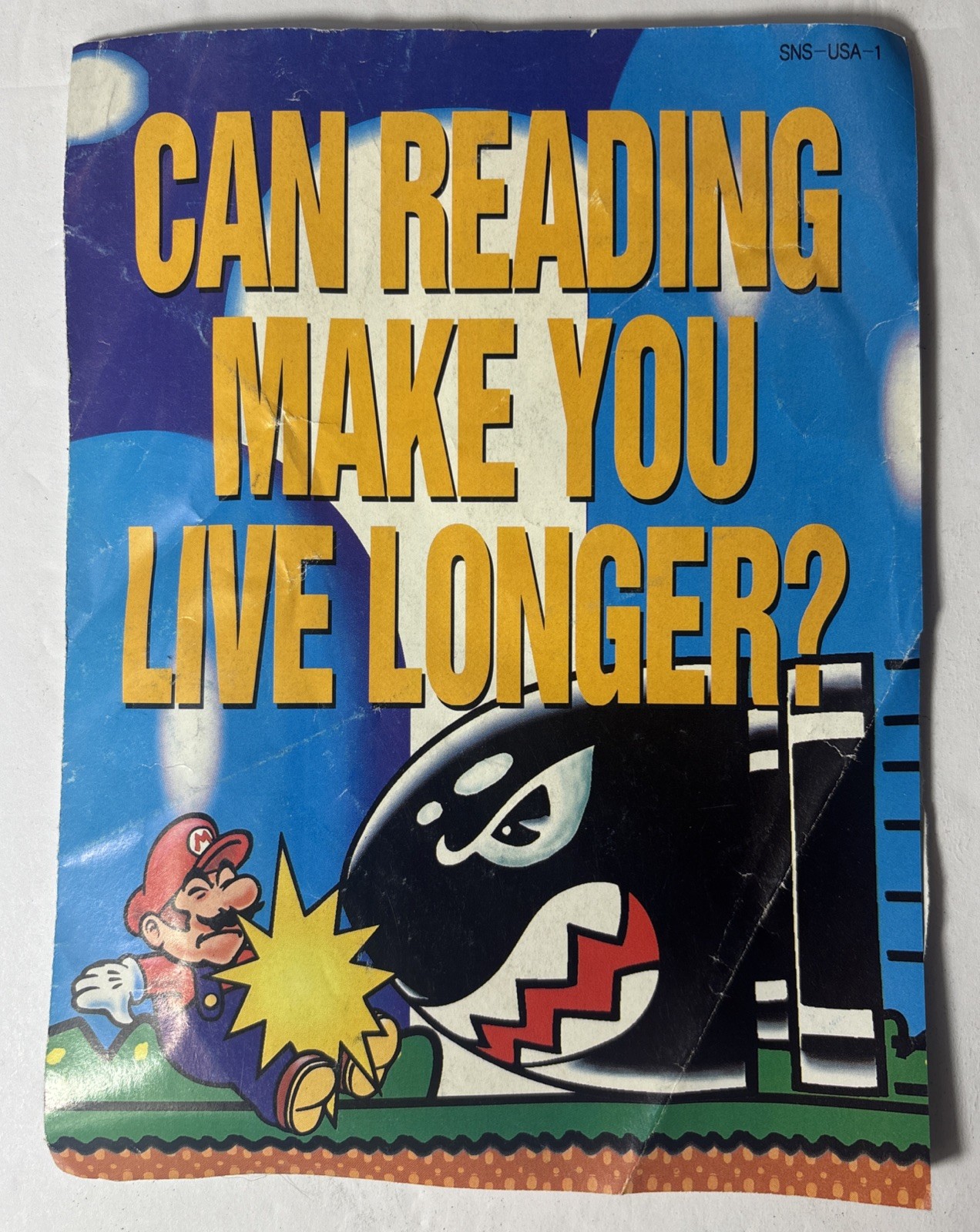 Can Reading Make You Live Longer? NES Insert Nintendo Power SNS-USA-1