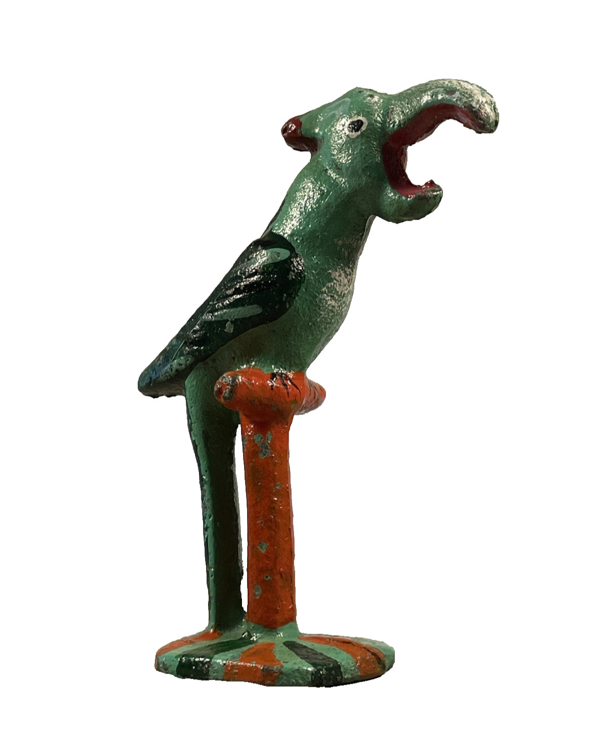 Vintage John Wright Cast Iron Parrot Bottle Opener 1930s-1950s Figural Americana