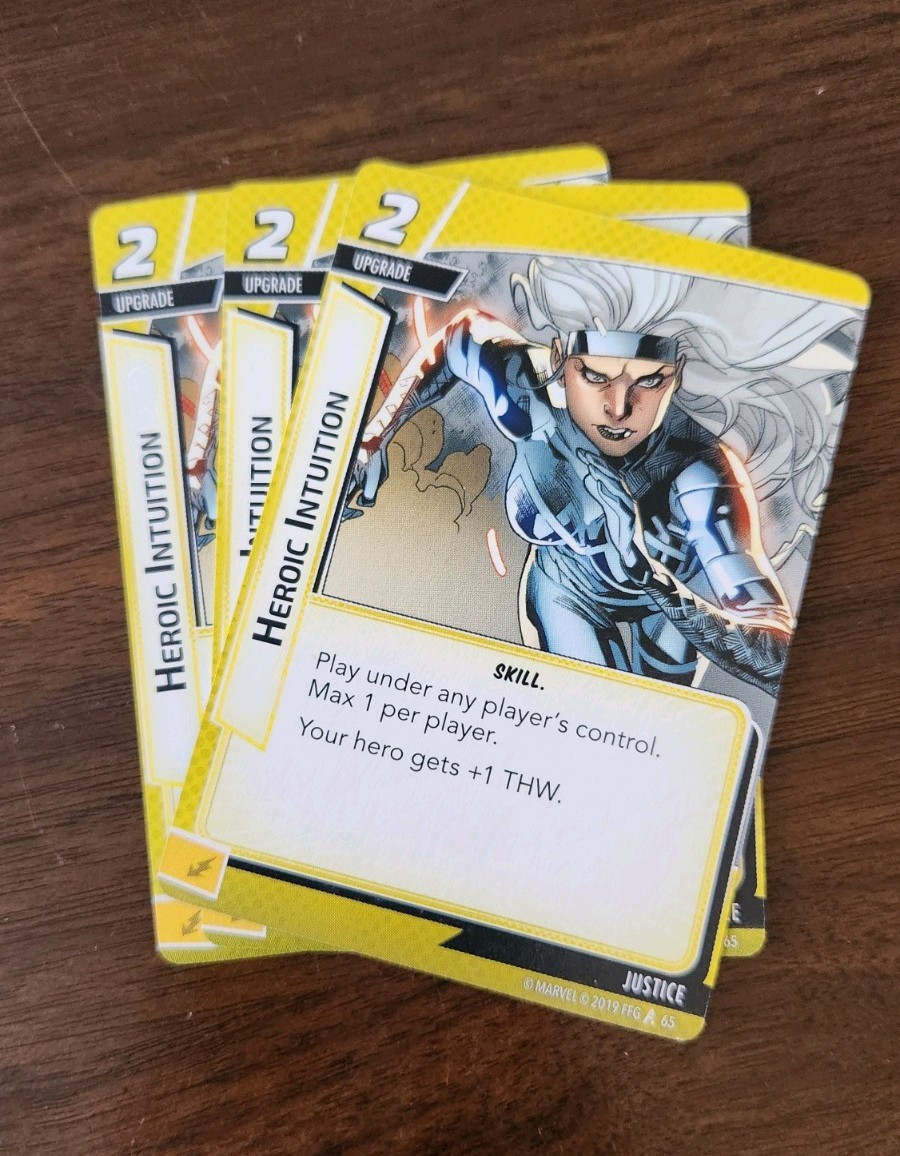 Marvel Champions Justice Aspect Cards From Core Set Box Replacement Cards