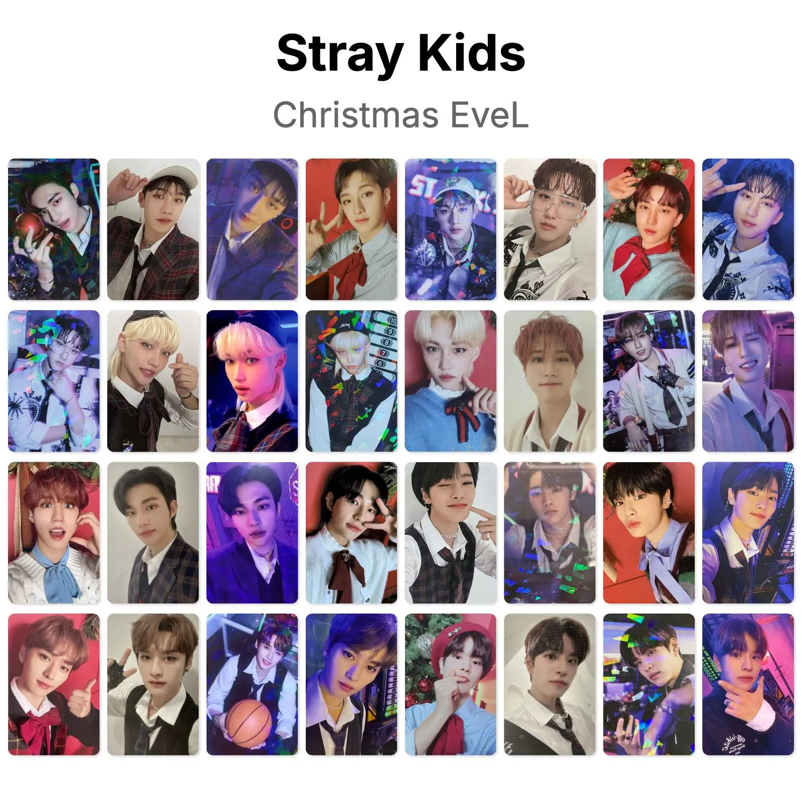 Stray Kids Christmas EveL Official Photocard KPOP Special Gift