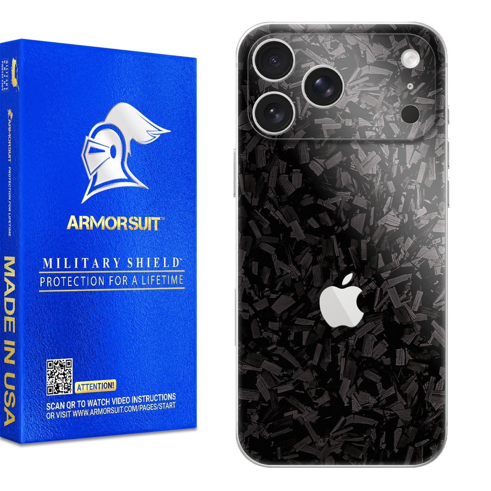 Armorsuit MilitaryShield Vinyl Skin Wrap Film for iPhone 17 Pro - Back Only