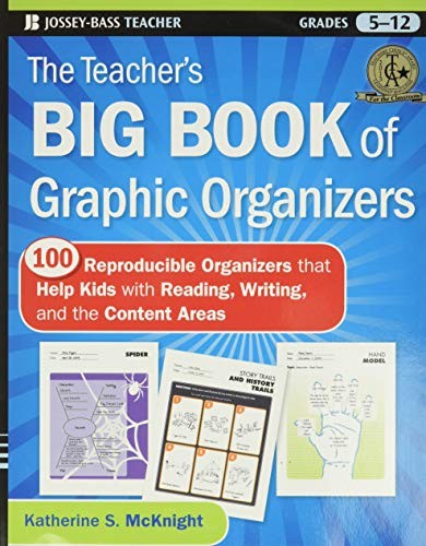 The Teacher's Big Book of Graphic Organizers: 100 Reproducible Organ - VERY GOOD