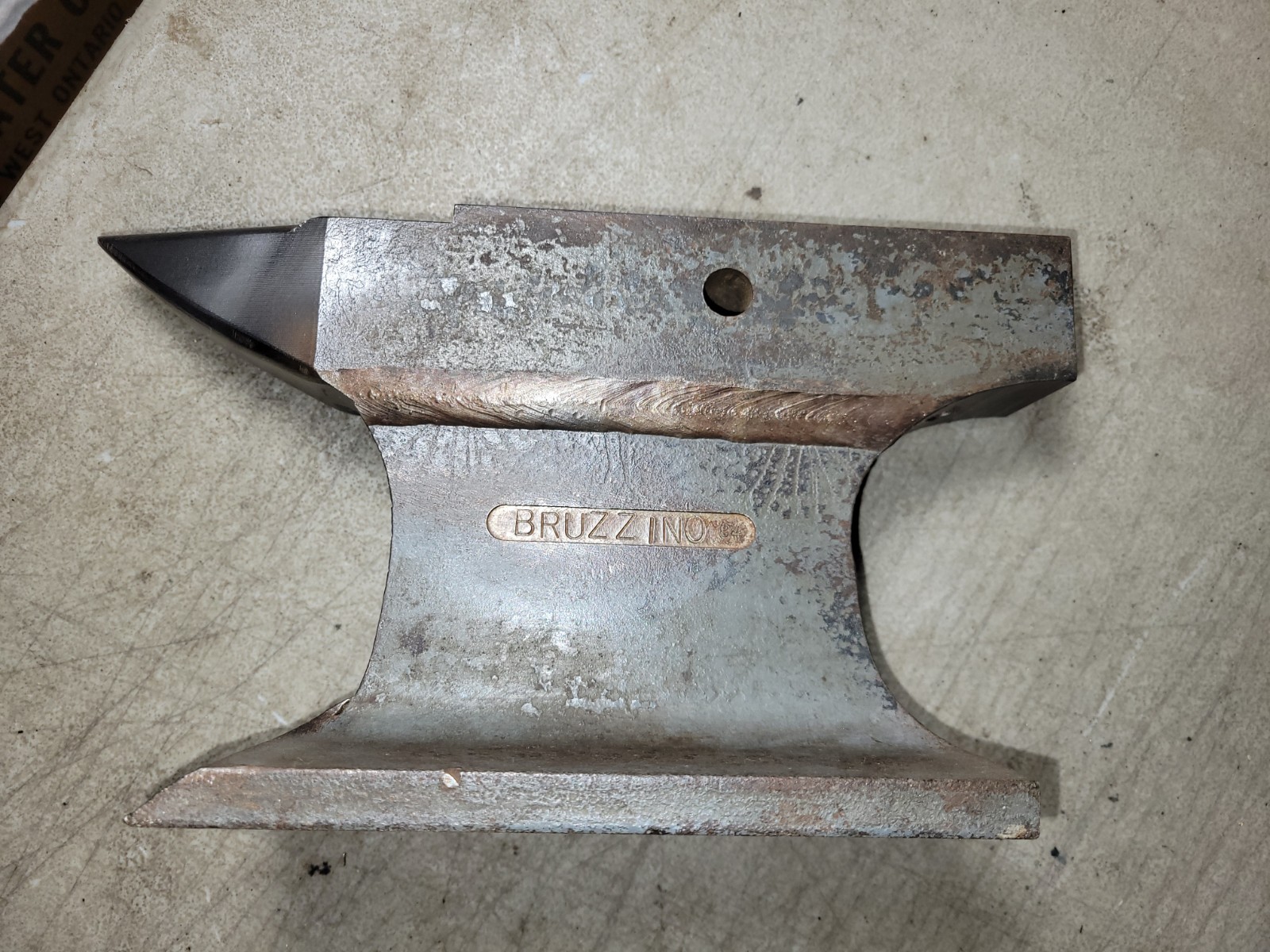 Vintage User/Artisan made bench top anvil 15 pound blacksmithing tool