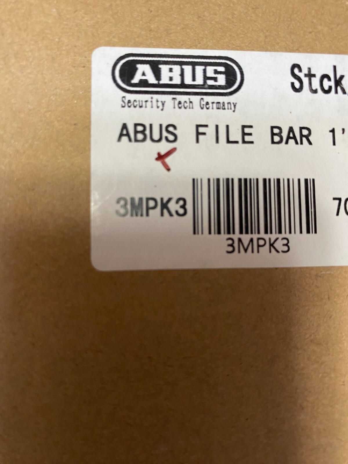 ABUS File Bar 12" Length For 1 Drawer Gray File Cabinet Drawer Lock Metal