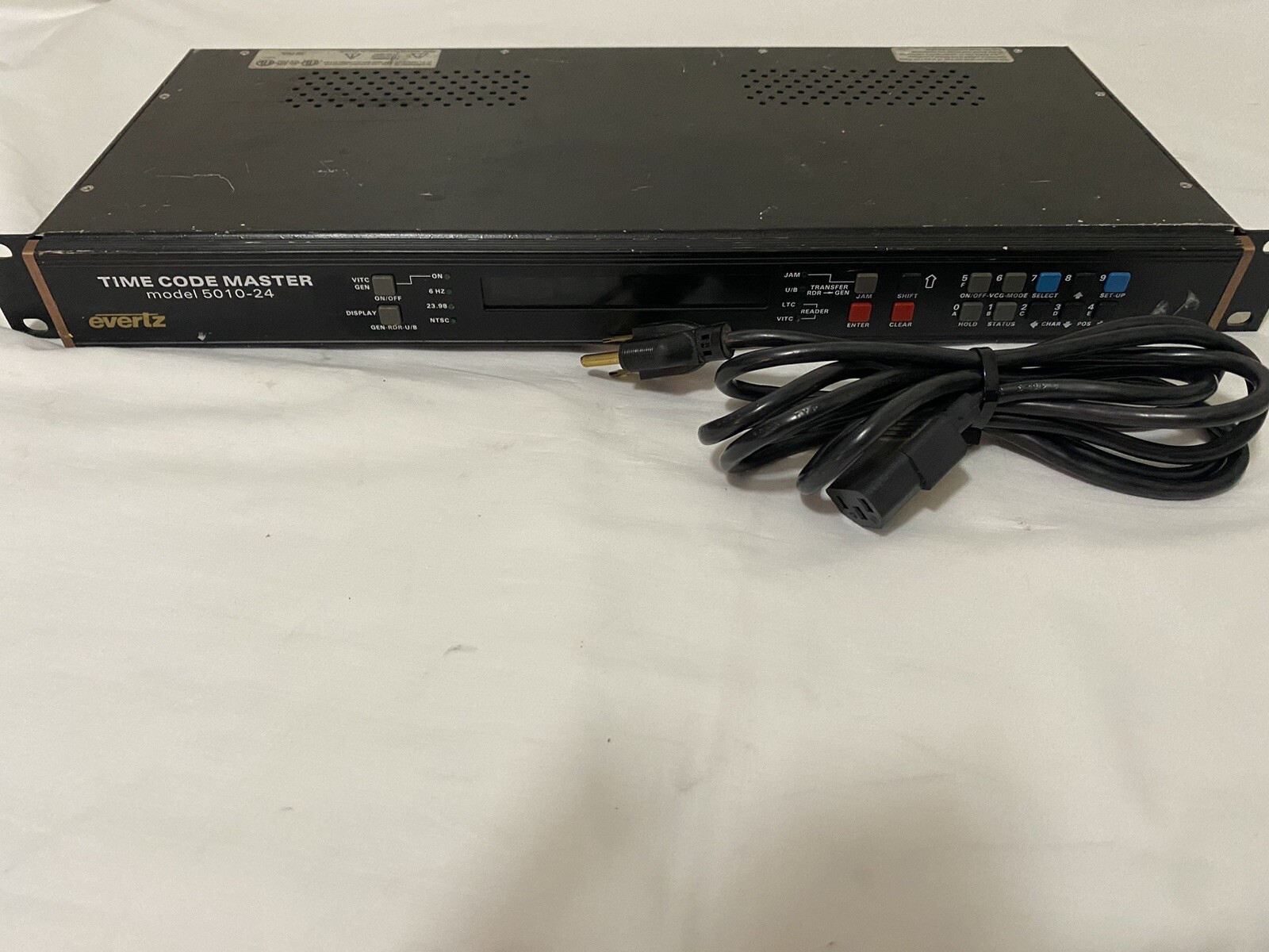 Evertz 5010-24Fps Time Code Master Generator/Reader Console