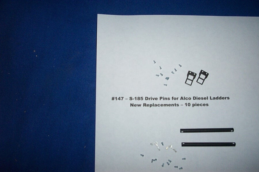 American Flyer Parts - S-185 Drive Pins for Diesel Ladders - 10 pieces #147