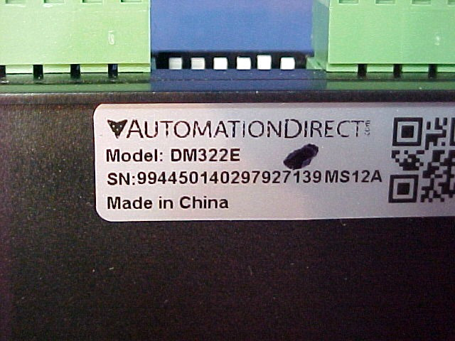 AUTOMATION DIRECT DIGITAL STEPPER DRIVE Microstep driver DM322E SI