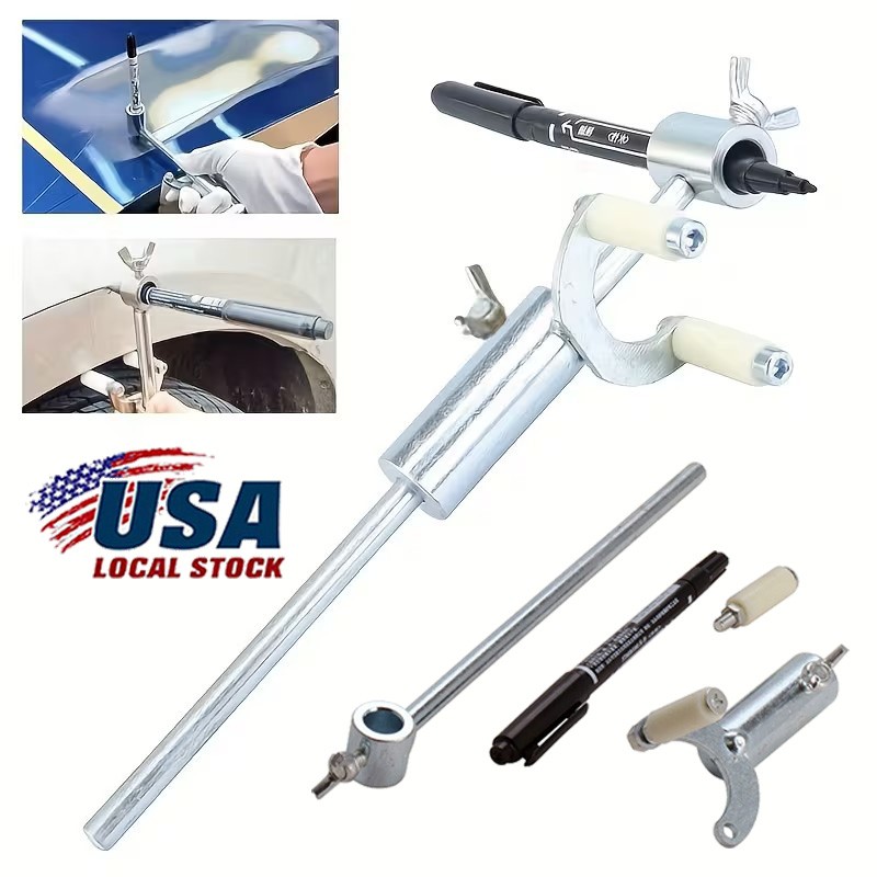 Automotive Dent Repair Wheel Arch Car Body Line Marking Tool Adjustable Range US