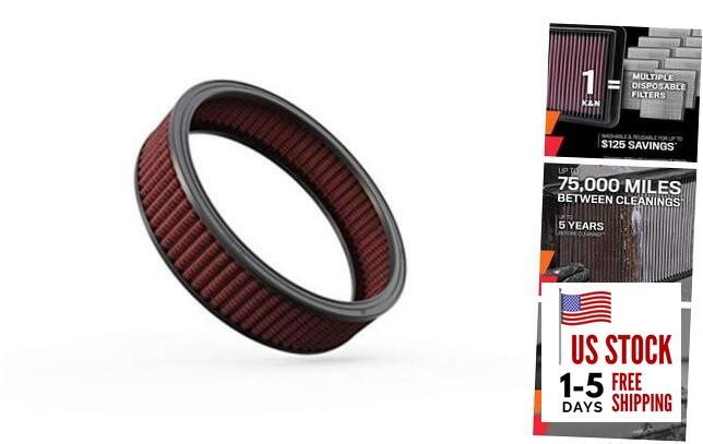 High-Flow Original Lifetime Engine Air Filter: Reusable, Clean Every 75,000