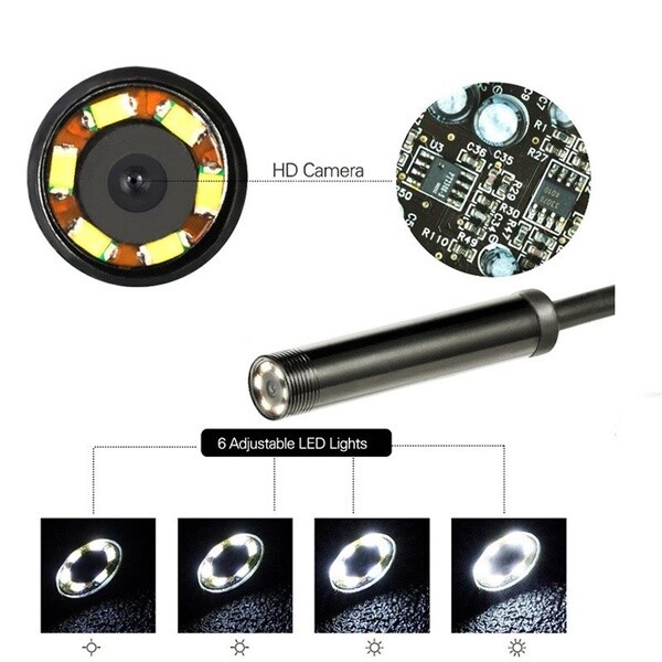 HD USB C Endoscope Type C Borescope Inspection Camera For Android MAC Computer