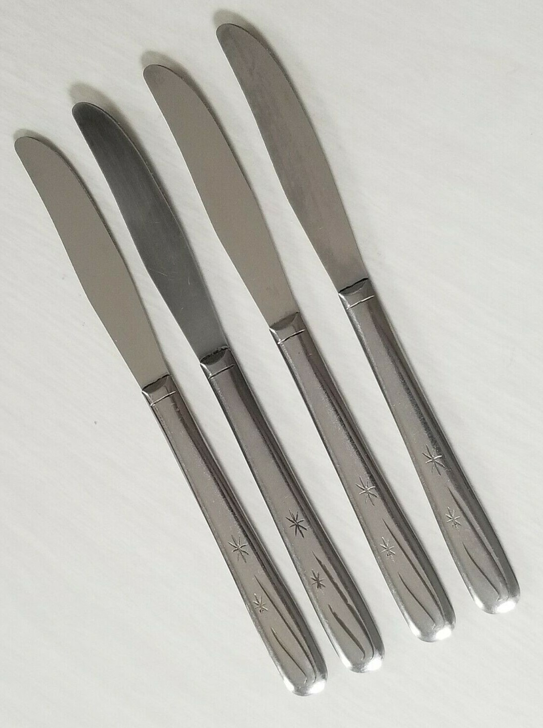 4 Washington Forge WAF12 Atomic Star Starburst Stainless Knives 8" USA