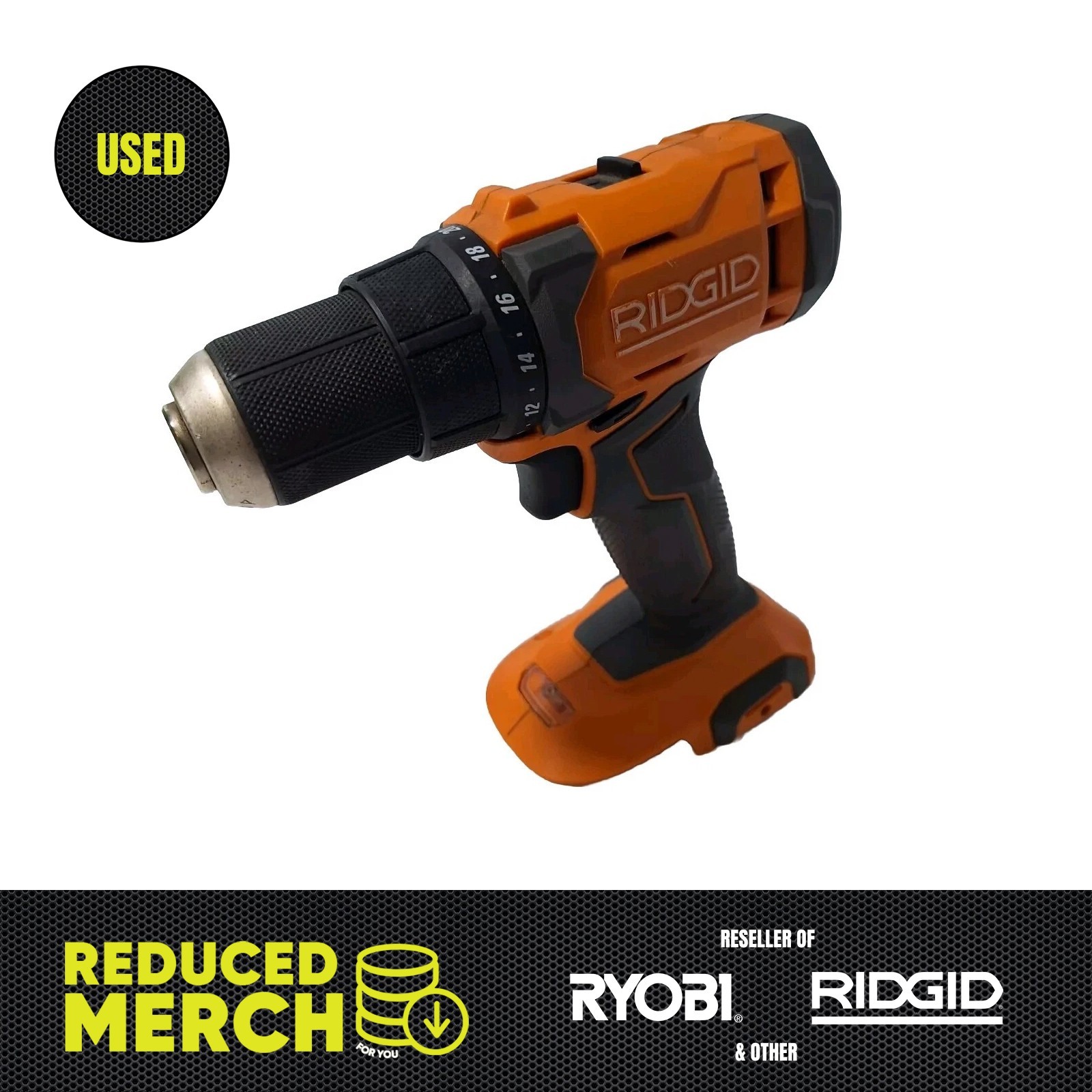RIDGID R86001 18V Cordless/2" Drill / Driver (Tool Only) F6
