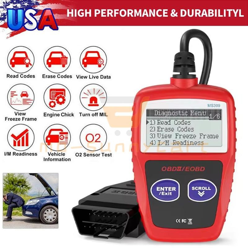Car Engine Fault Code Reader, Check Engine Light and Emission Monitor Status US