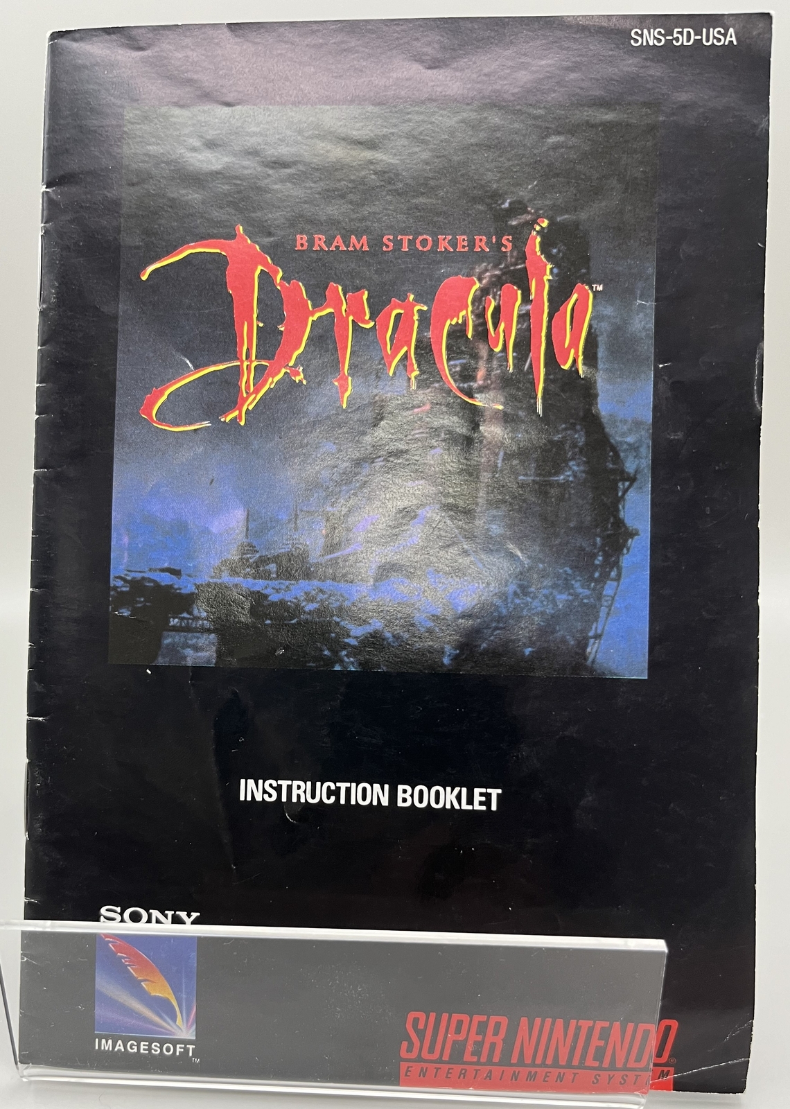 Dracula (Super Nintendo, 1991) Instruction Booklet ONLY