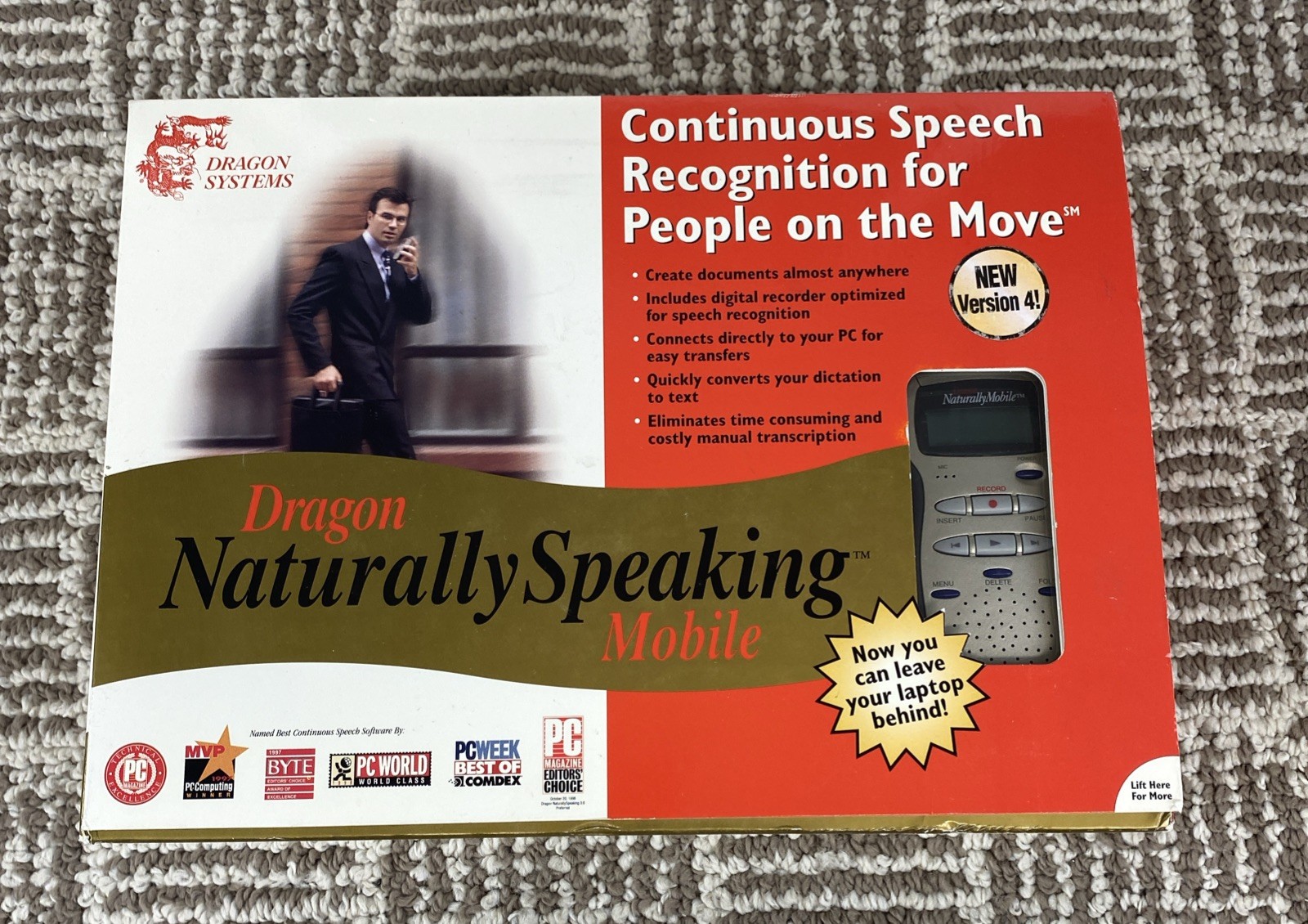 Dragon NaturallySpeaking Mobile Version 4.0 Speech Recognition Software
