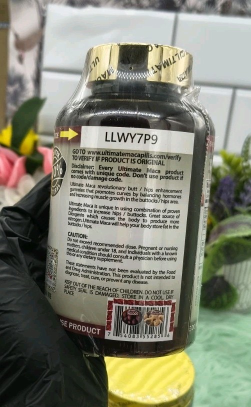 Ultimate Maca Gummies. 120/bottle. 400ml specialty for butt/hips. 💯 Authentic