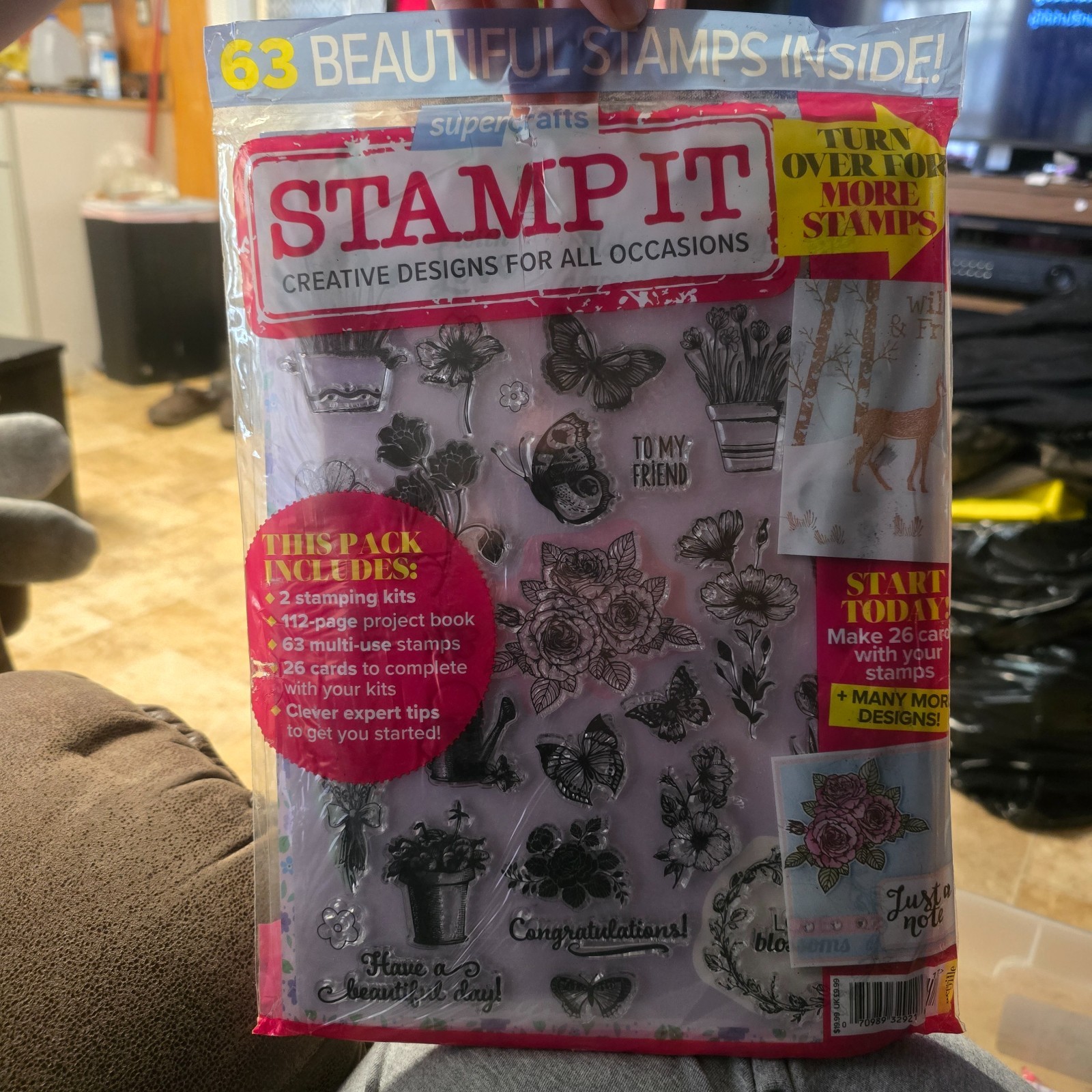 1-Magazine-UK-Stamps-Crochet-Knitting Die Kit-Paper Crafting-Card Making-U-Pick